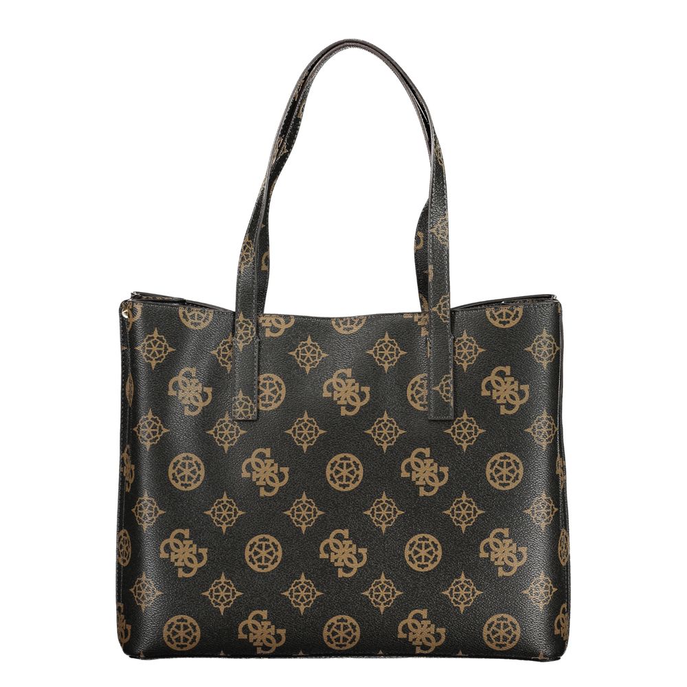 Guess Jeans Brown Polyurethane Women's Bag with Dual Handles and Spacious Compartments - Image 2