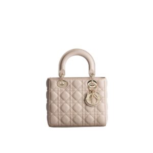 Dior Beige Lamb Leather Shoulder Bag