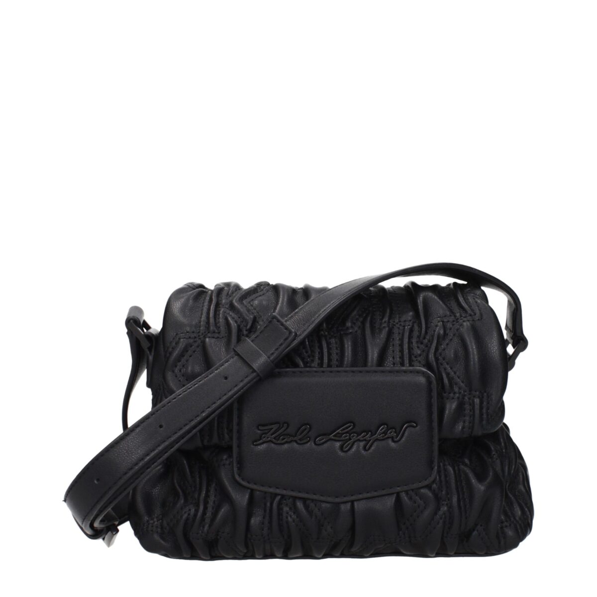 Karl Lagerfeld Black Polyester Crossbody Bag