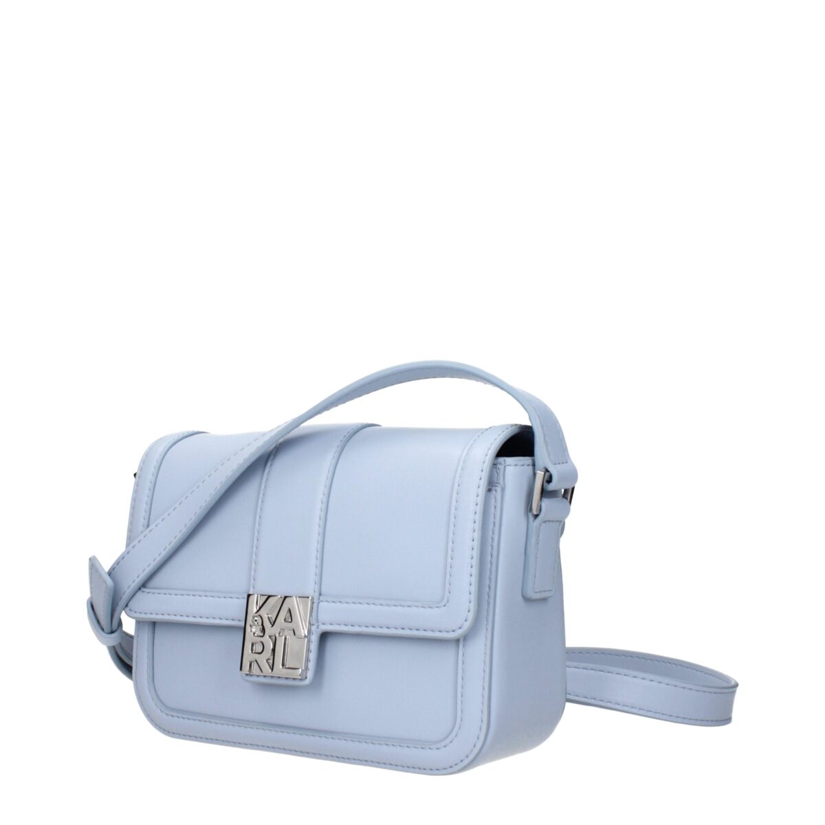 Karl Lagerfeld Light Blue Leather Crossbody Bag - Image 2