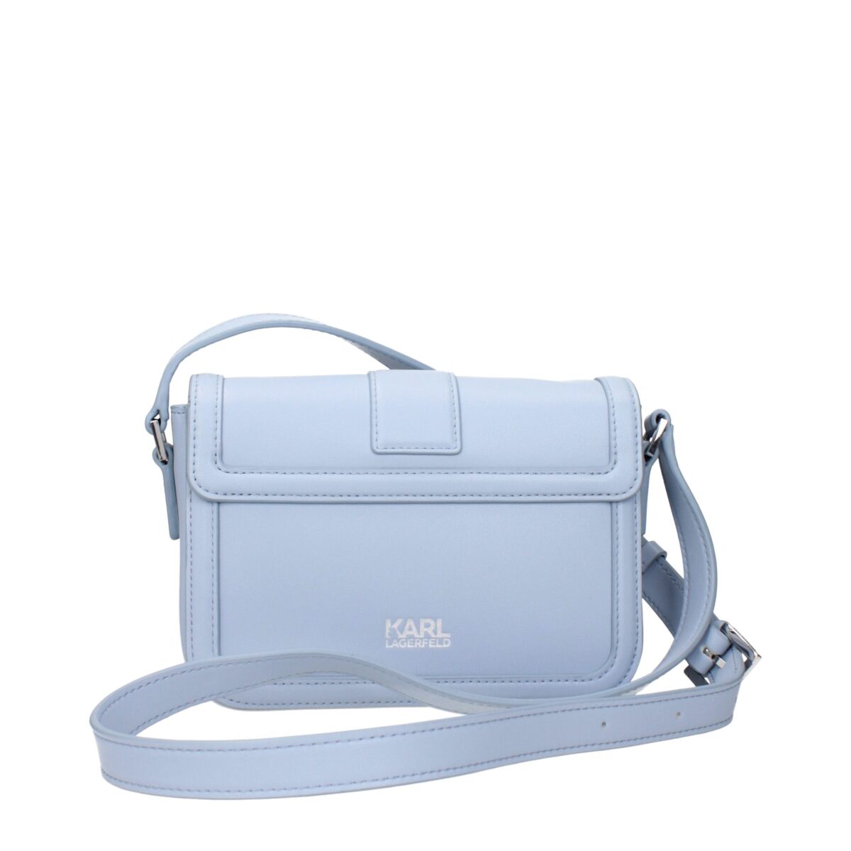 Karl Lagerfeld Light Blue Leather Crossbody Bag - Image 3