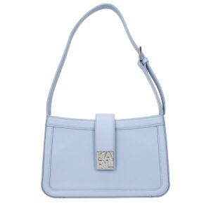Karl Lagerfeld Light Blue Leather Shoulder Bag