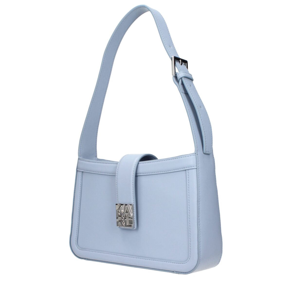 Karl Lagerfeld Light Blue Leather Shoulder Bag - Image 2