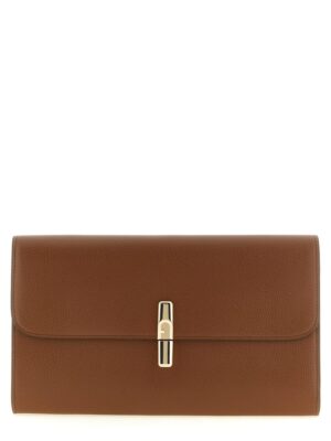 Furla Brown Calfskin Clutch Bag