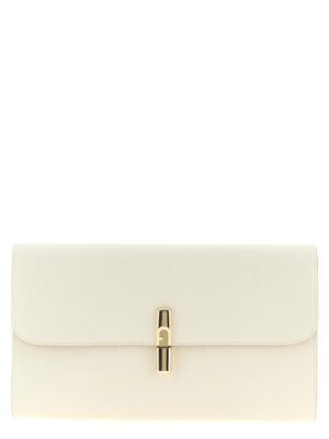Furla White Calfskin Clutch Bag