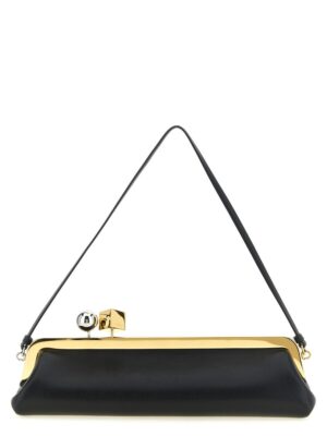 Jacquemus Black Lamb Leather Clutch Bag