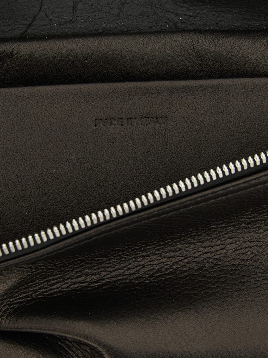 Rick Owens Black Calfskin Crossbody Bag - Image 4