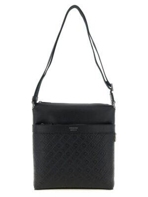 Ferragamo Black Calfskin Crossbody Bag