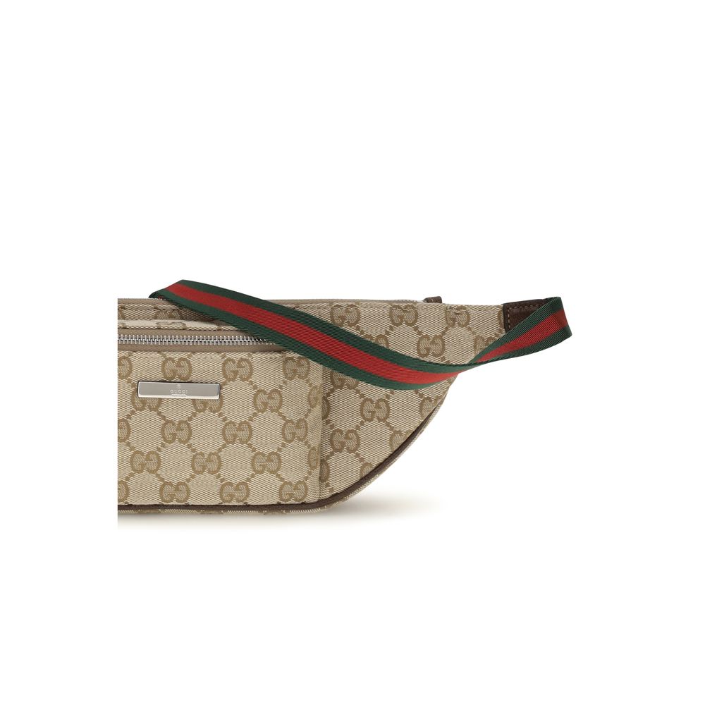 Gucci Beige Fabric Shoulder Bag - Image 4