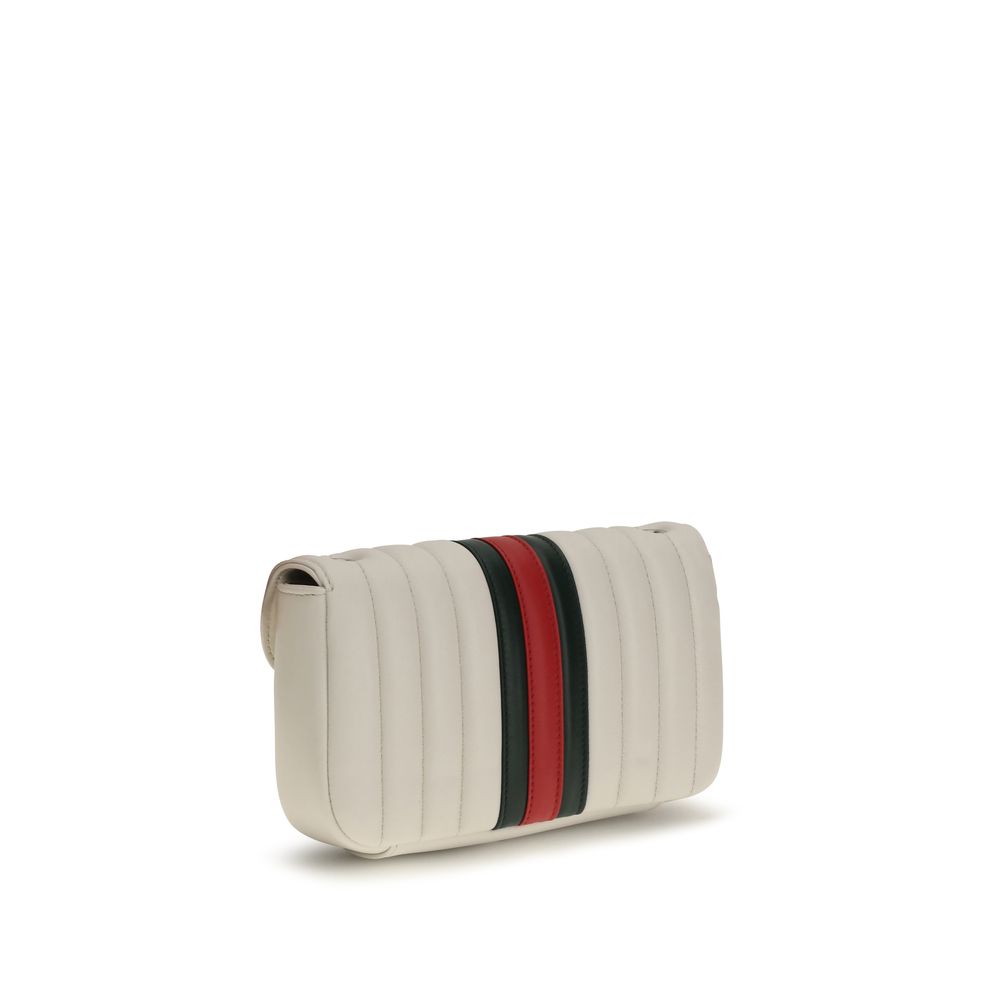 Gucci White Lamb Ovis Aries Shoulder Bag - Image 3