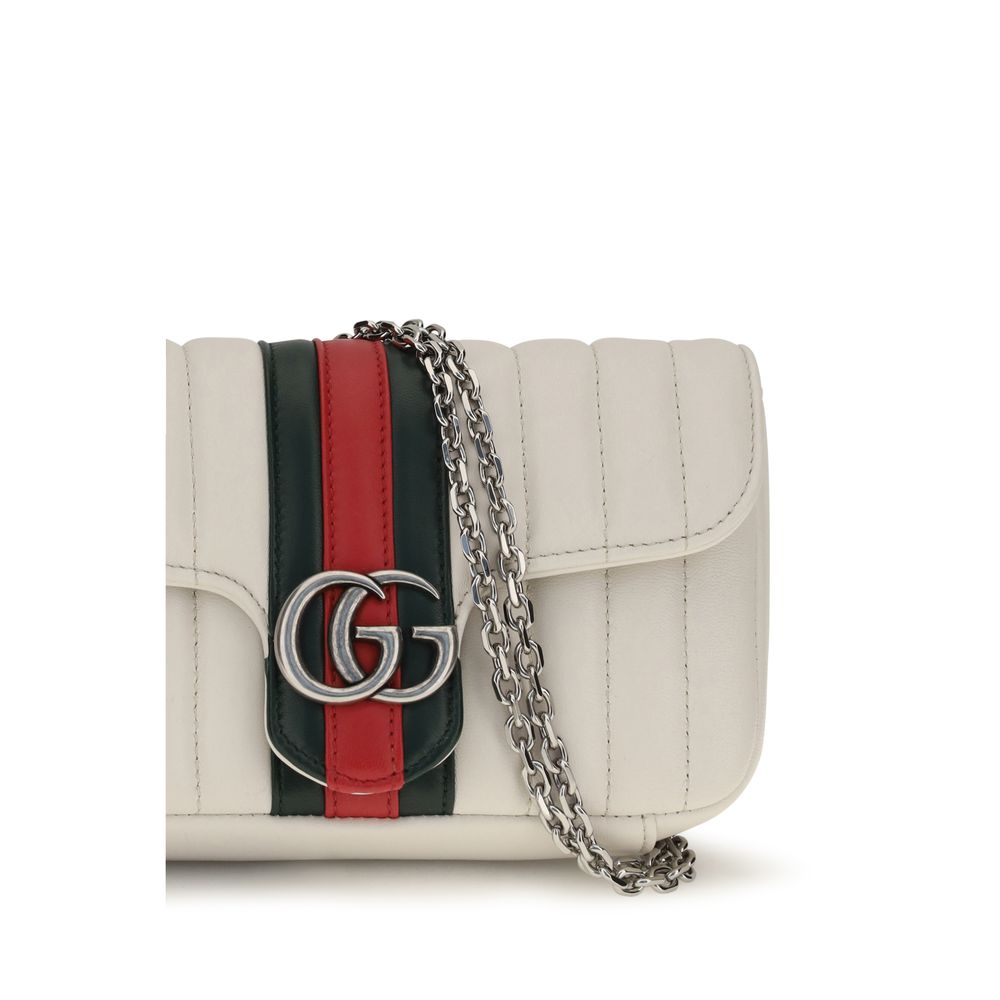 Gucci White Lamb Ovis Aries Shoulder Bag - Image 4