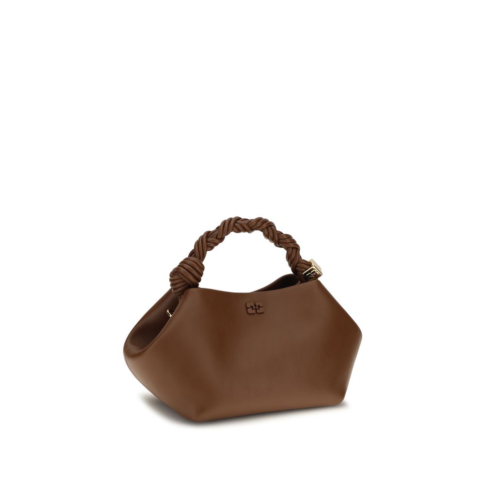 Ganni Brown Recycled Leather Shoulder Bag - Image 2