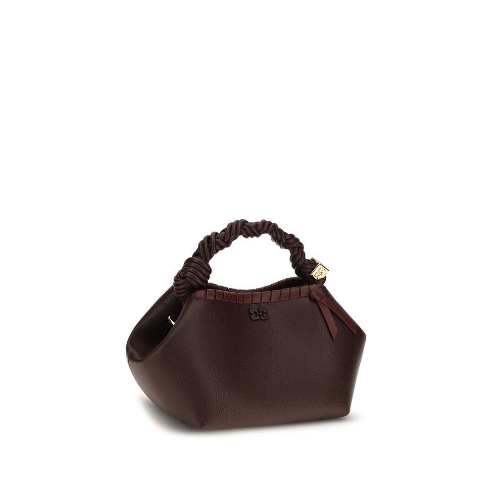 Ganni Brown Recycled Leather Shoulder Bag - Image 2