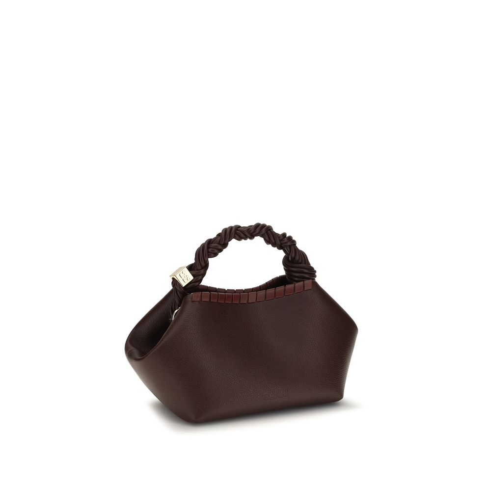 Ganni Brown Recycled Leather Shoulder Bag - Image 3