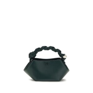 Ganni Bicolor Recycled Leather Shoulder Bag