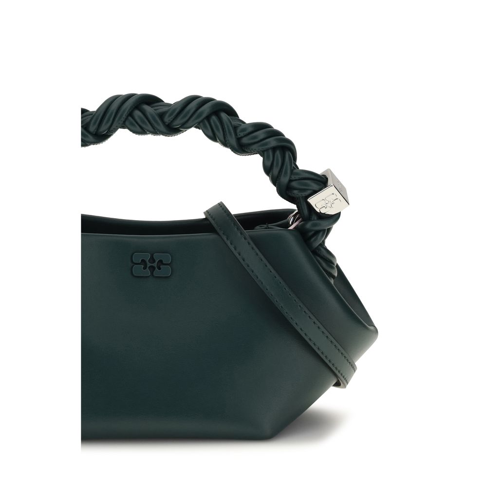 Ganni Bicolor Recycled Leather Shoulder Bag - Image 4