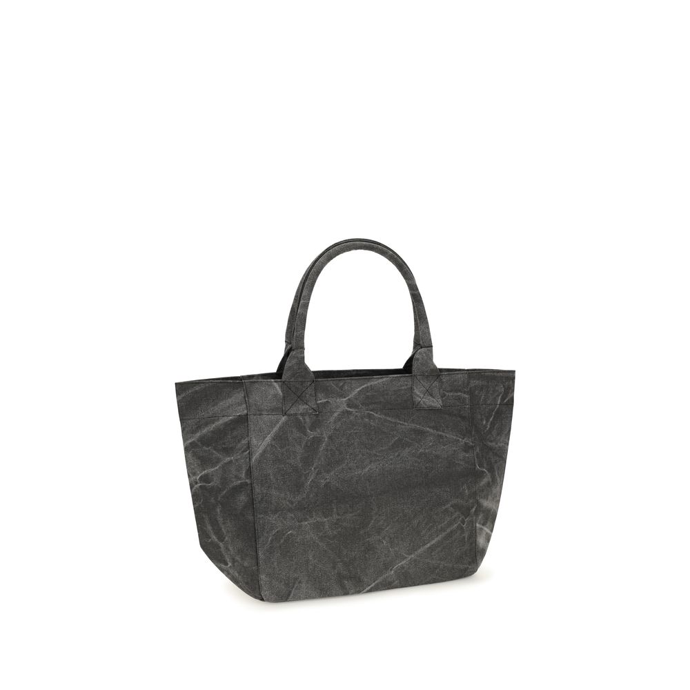 Ganni Gray Cotton Shoulder Bag - Image 3