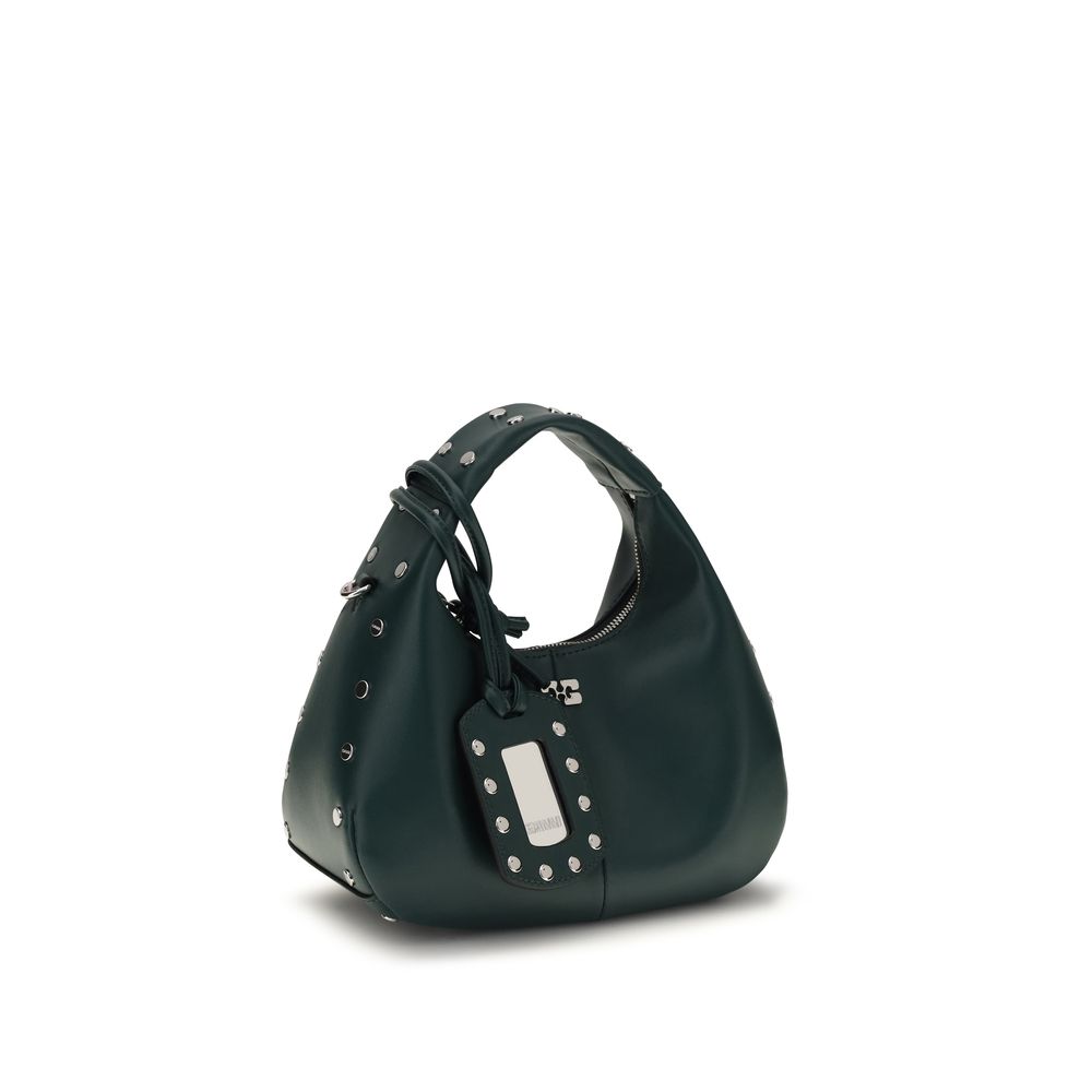 Ganni Bicolor Recycled Leather Shoulder Bag - Image 2
