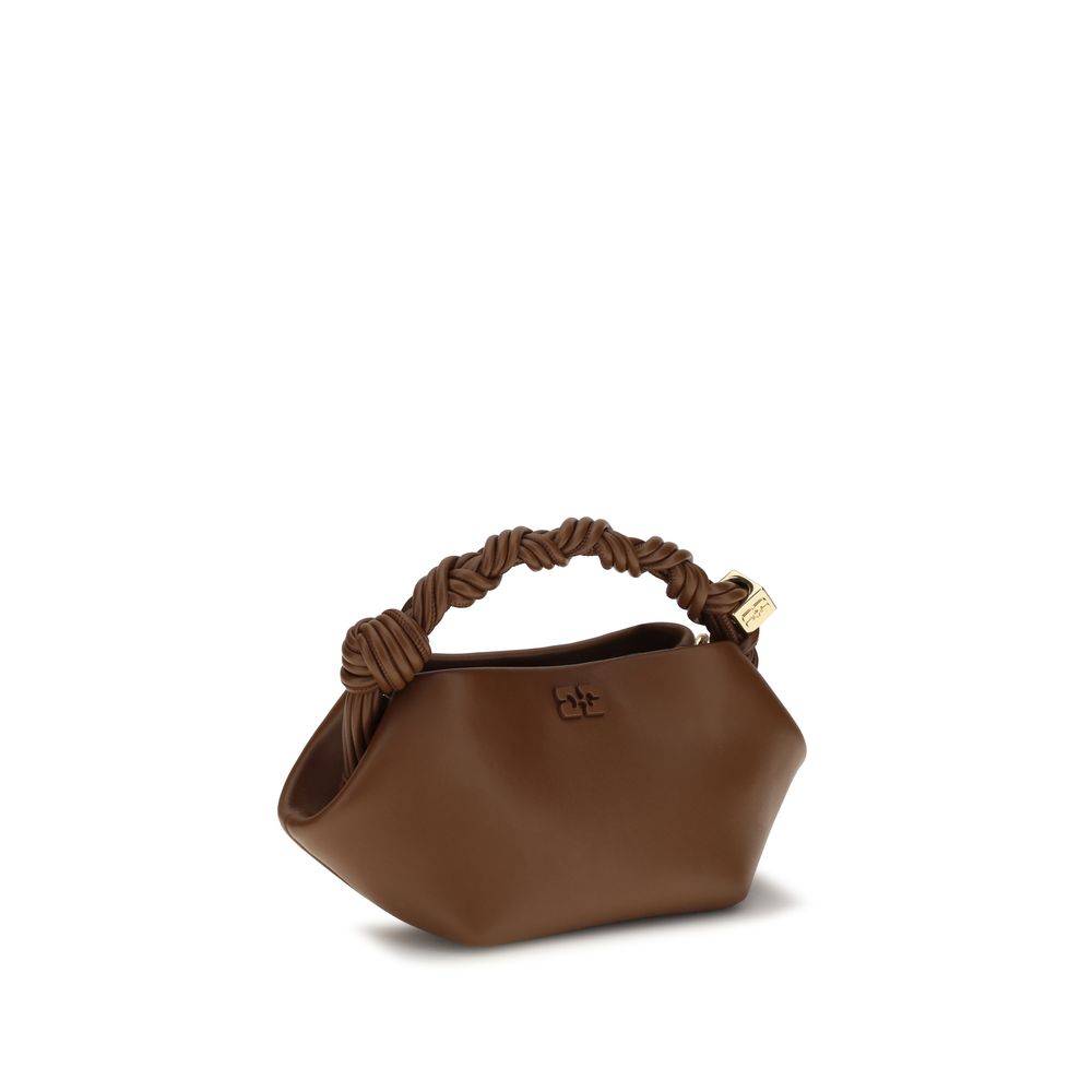 Ganni Brown Recycled Leather Shoulder Bag - Image 2