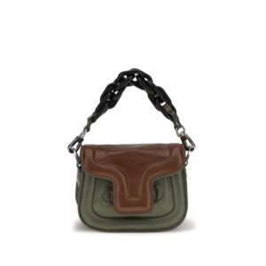 Pierre Hardy Brown Calf Leather Bos Taurus Handbag