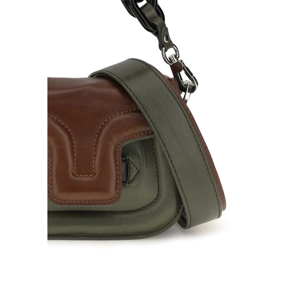 Pierre Hardy Brown Calf Leather Bos Taurus Handbag - Image 4