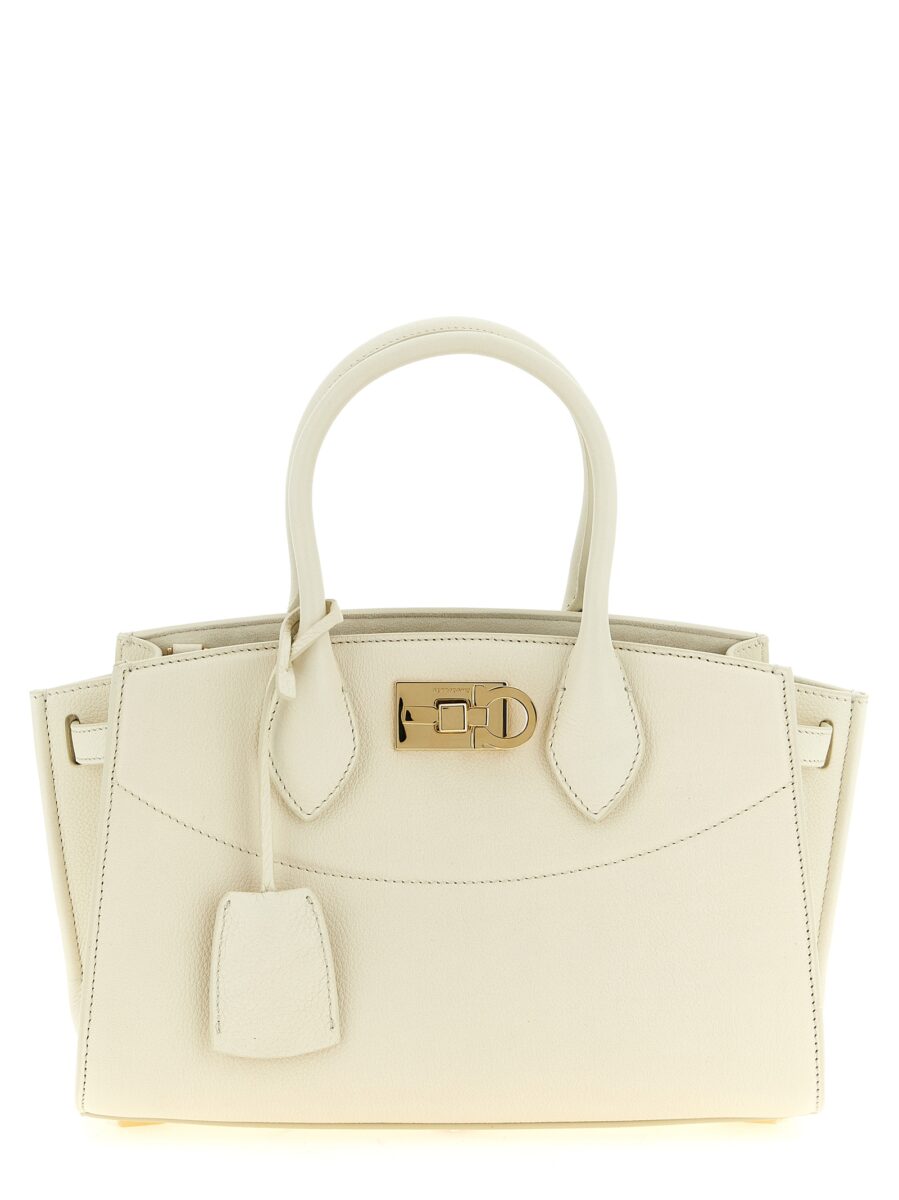 Ferragamo White Calfskin Handbag