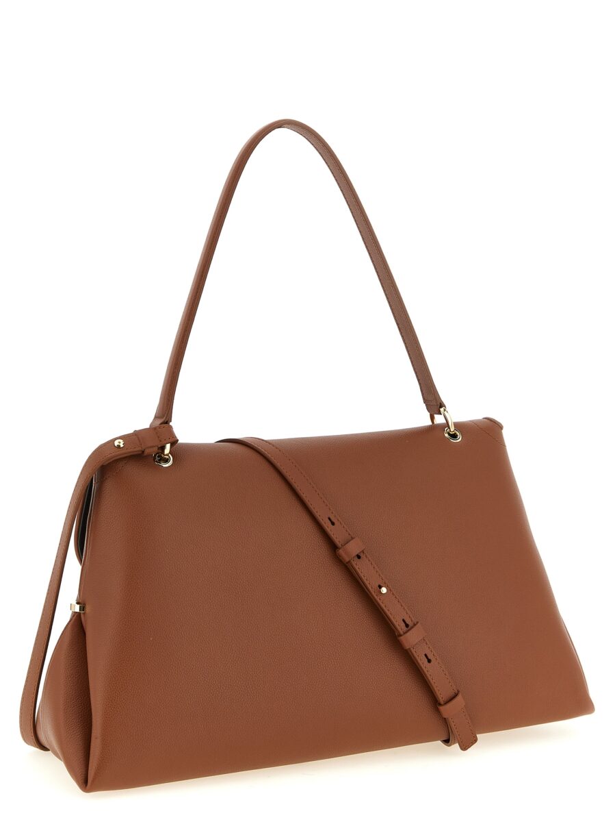 Ferragamo Brown Calfskin Shoulder Bag - Image 2