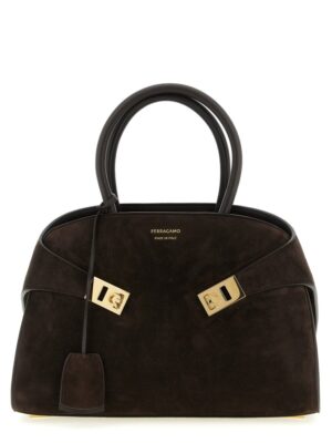 Ferragamo Brown Goatskin Handbag