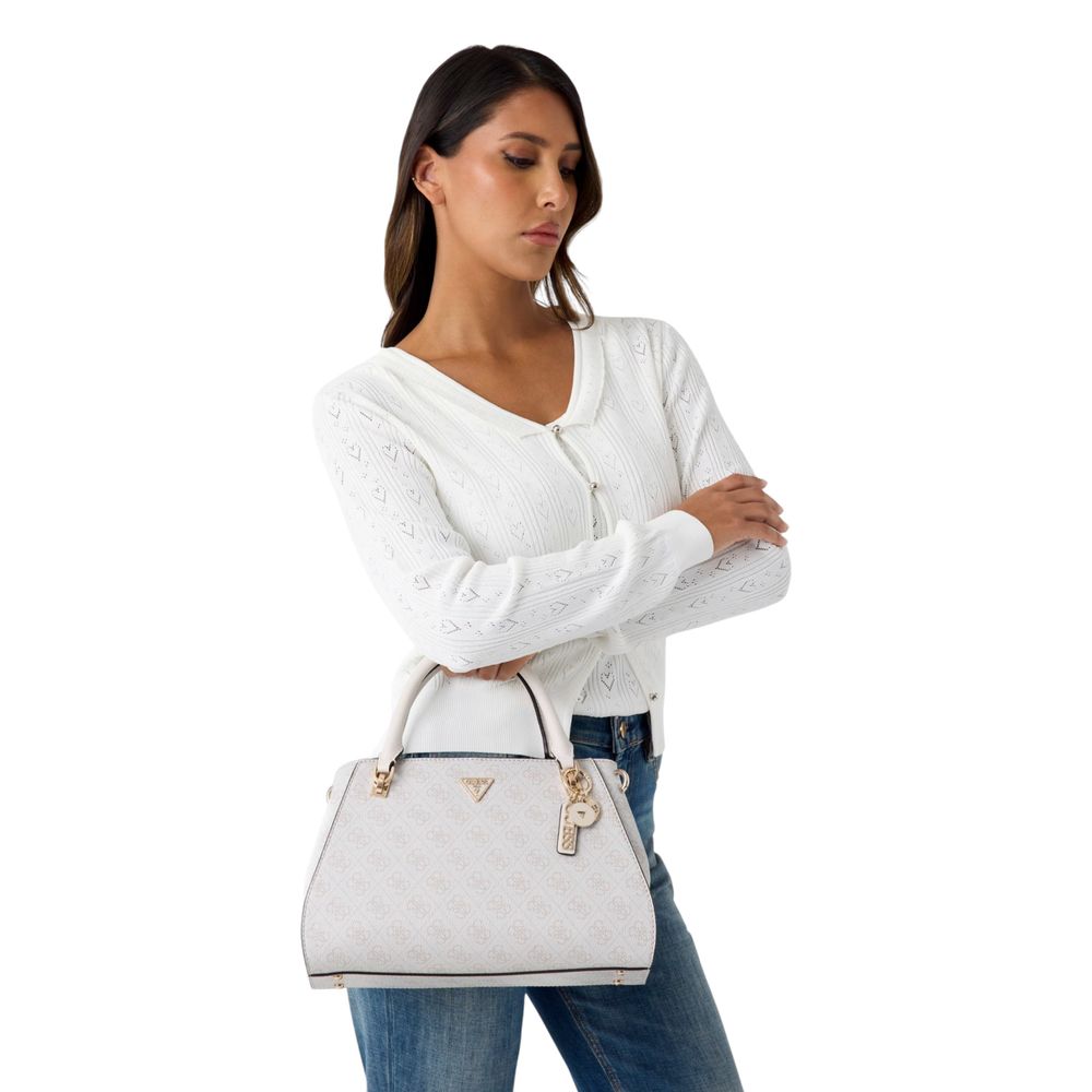 Guess White Polyethylene Handbag - Image 2