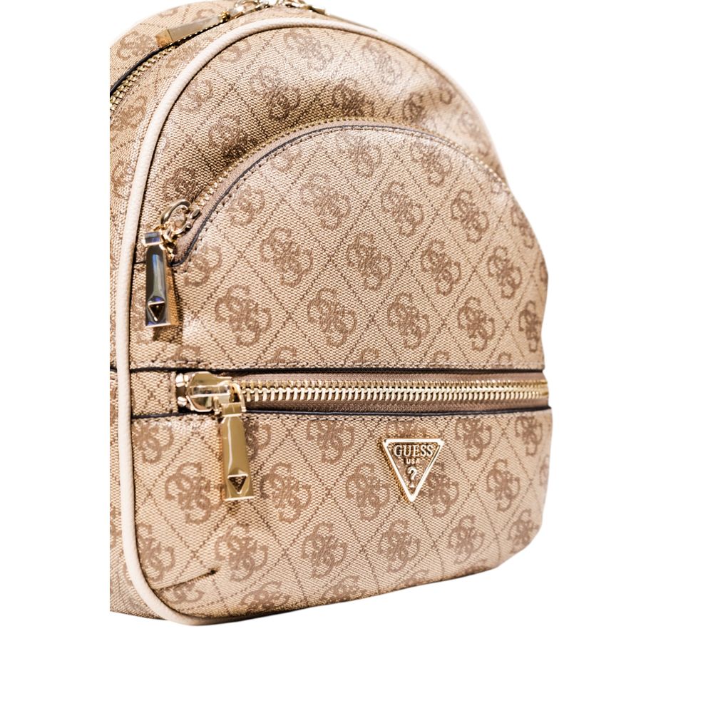 Guess Beige Polyethylene Backpack - Image 5