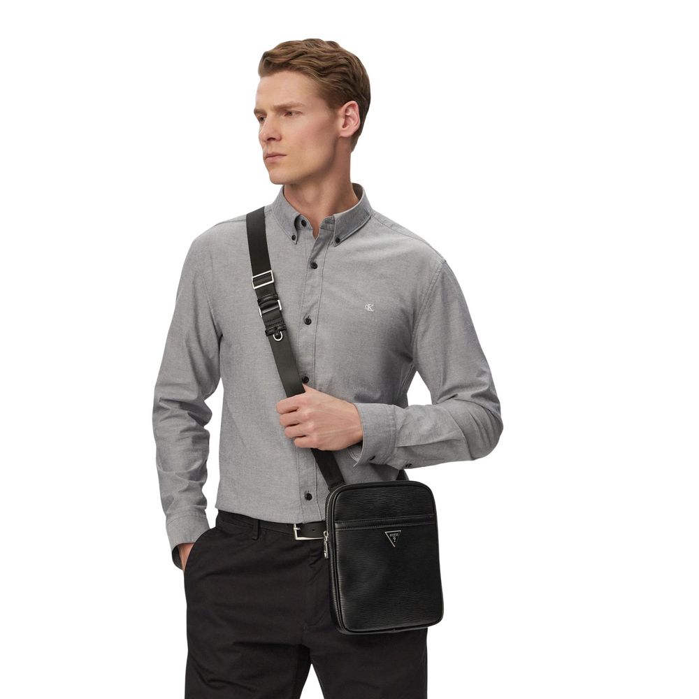 Guess Black Polyethylene Messenger Bag - Image 2