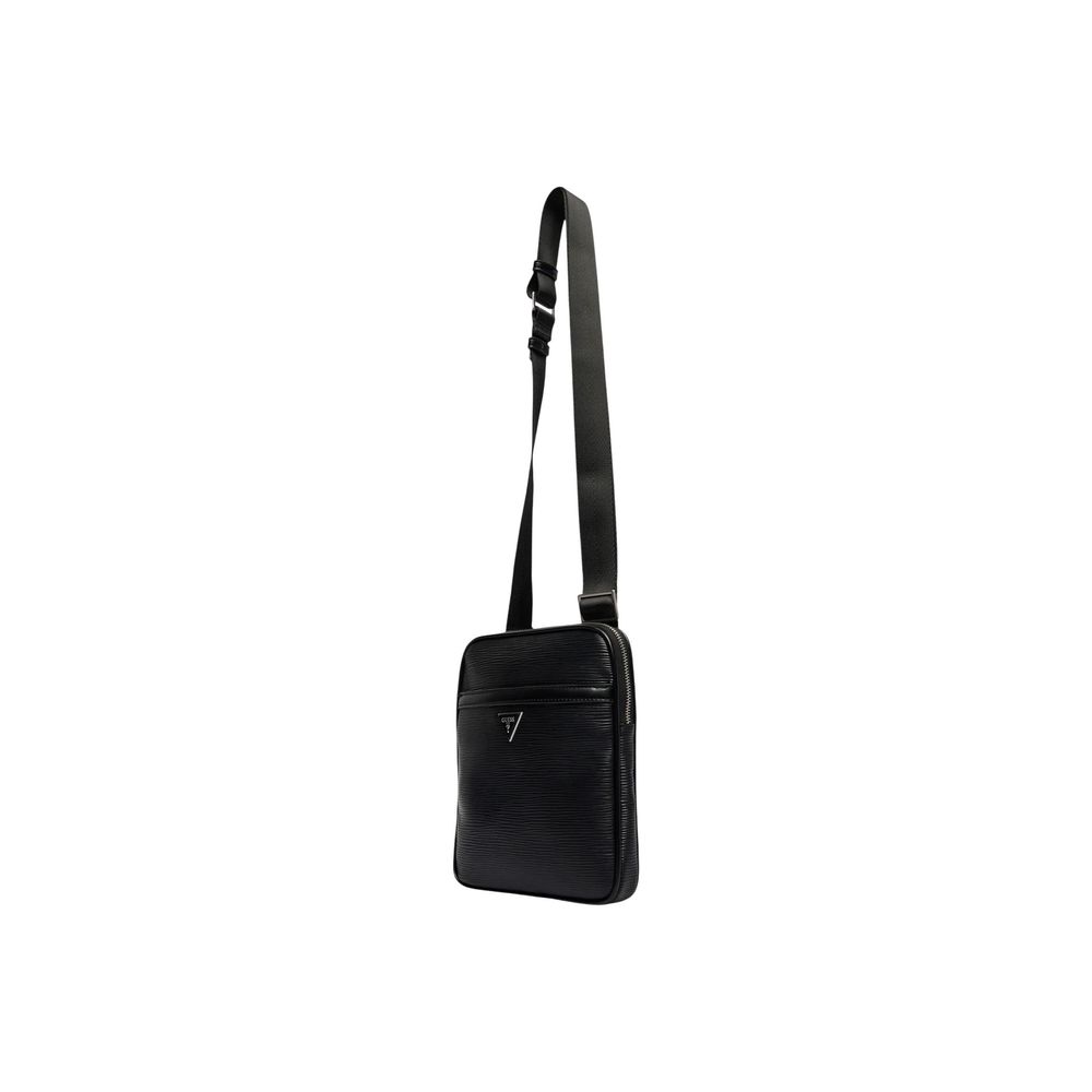 Guess Black Polyethylene Messenger Bag - Image 3