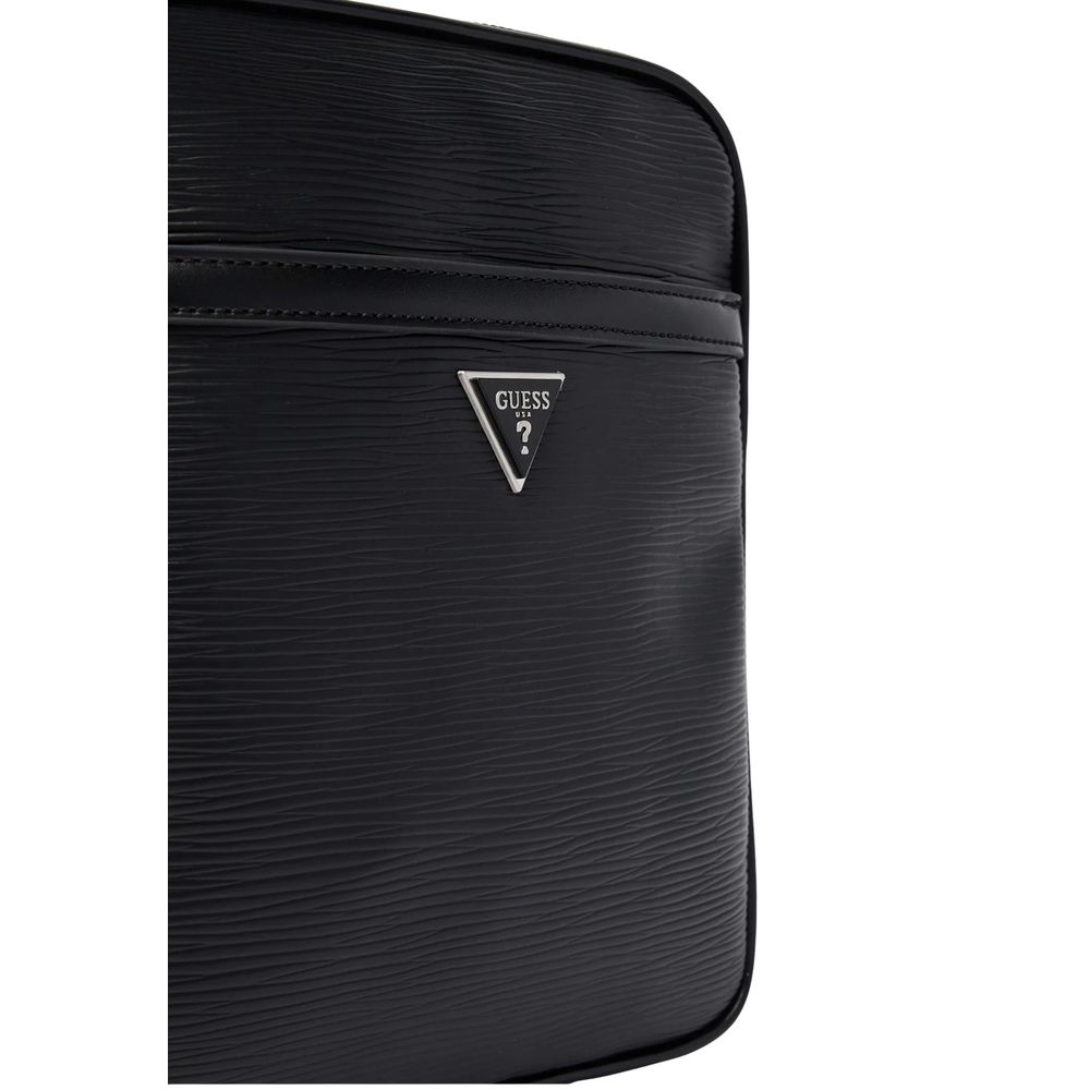 Guess Black Polyethylene Messenger Bag - Image 4