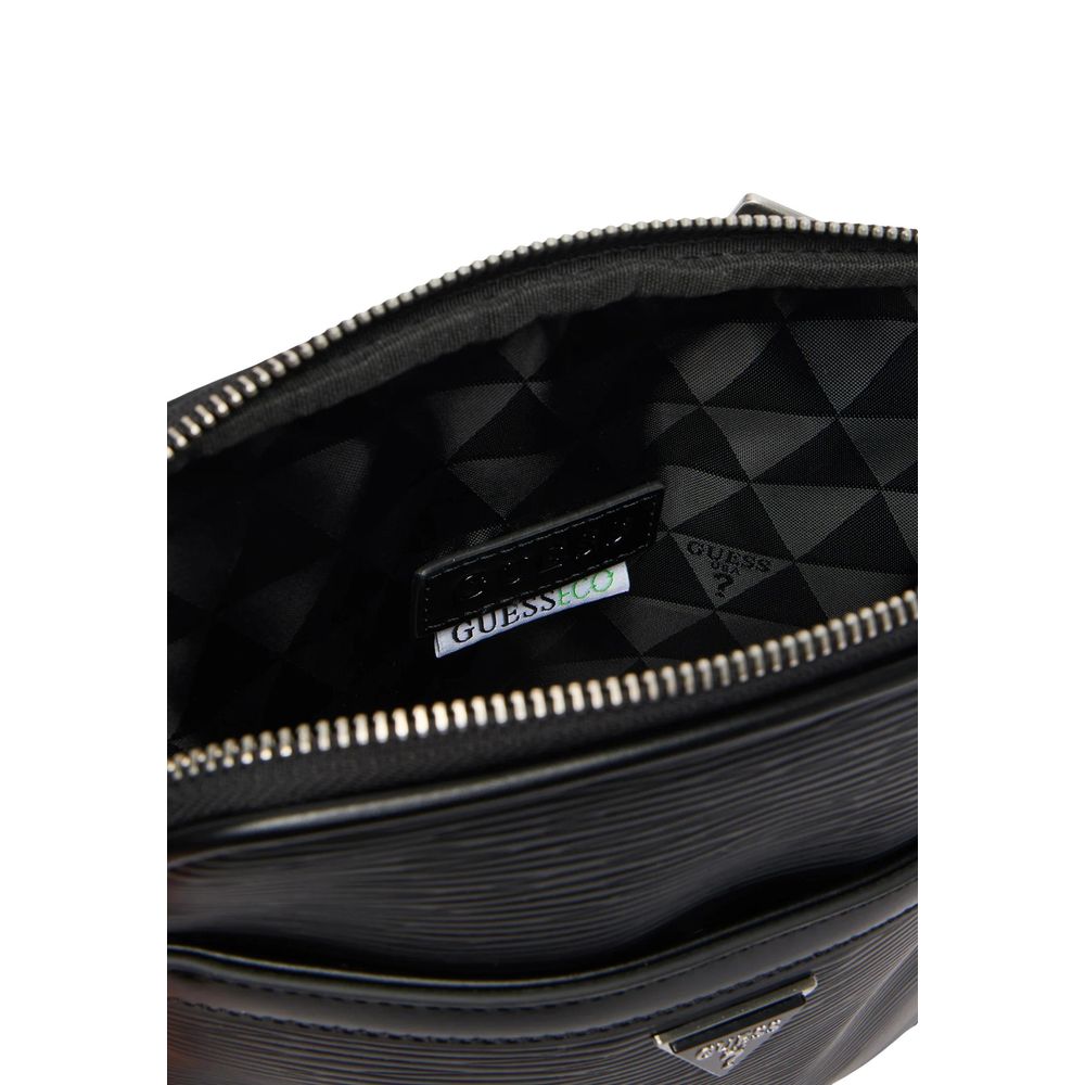 Guess Black Polyethylene Messenger Bag - Image 5