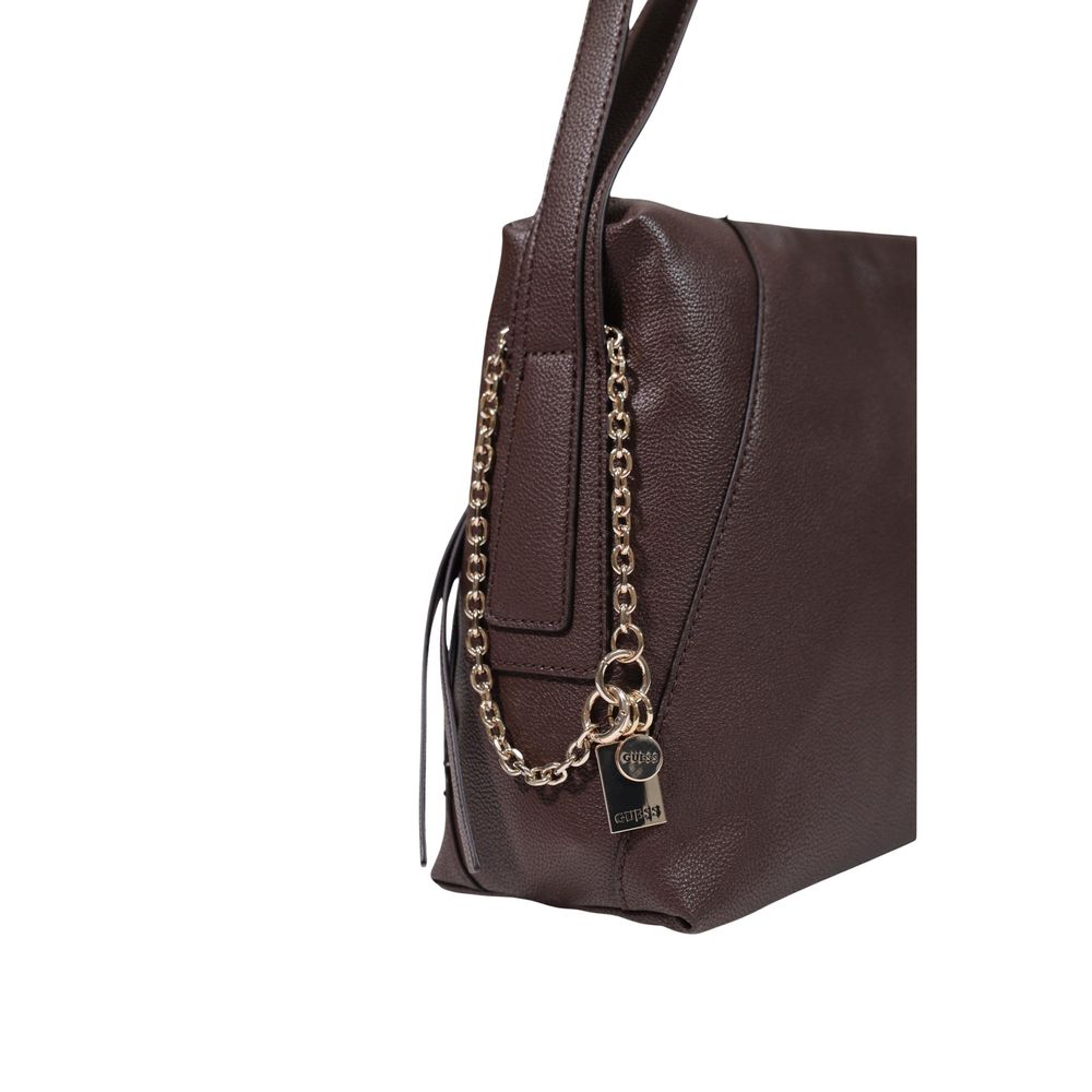 Guess Brown Polyethylene Handbag - Image 4