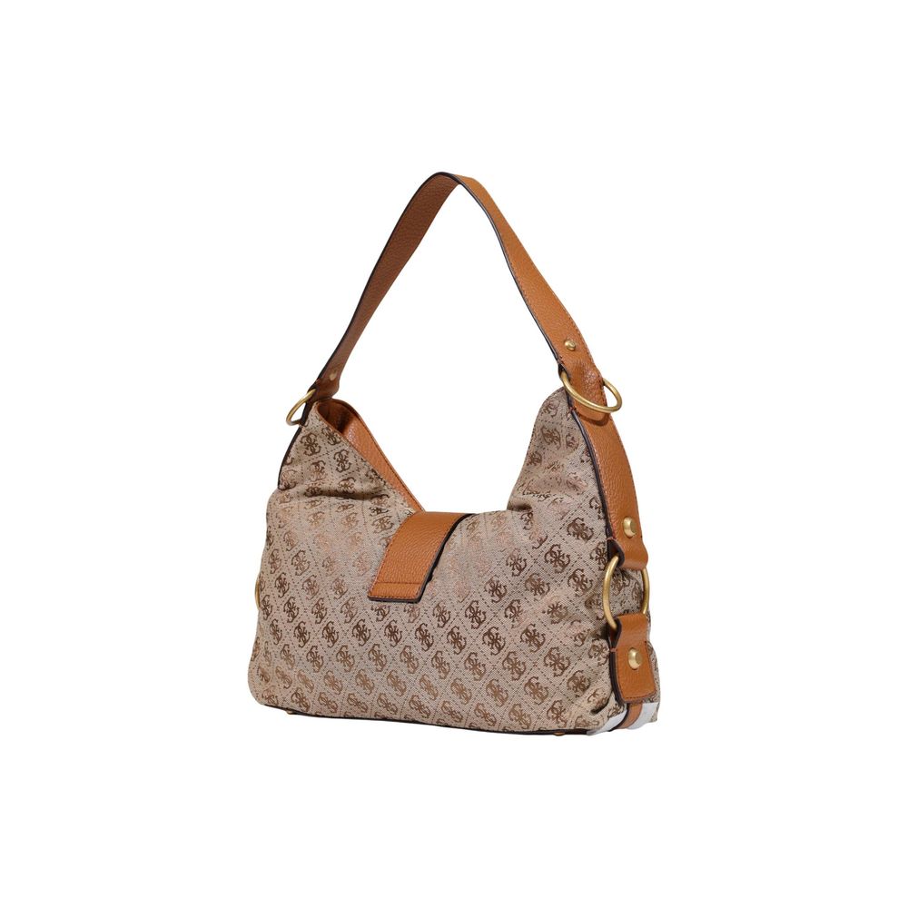 Guess Beige Polyester Handbag - Image 4