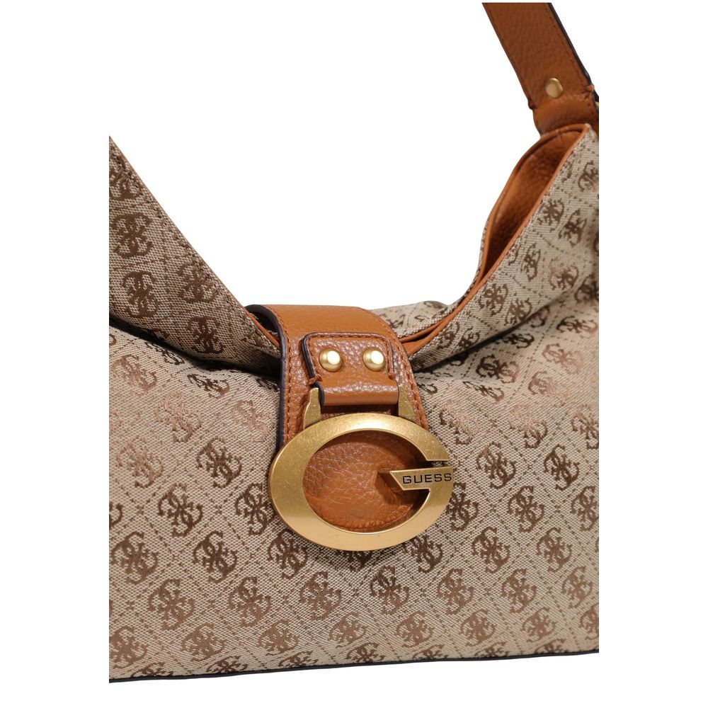 Guess Beige Polyester Handbag - Image 5