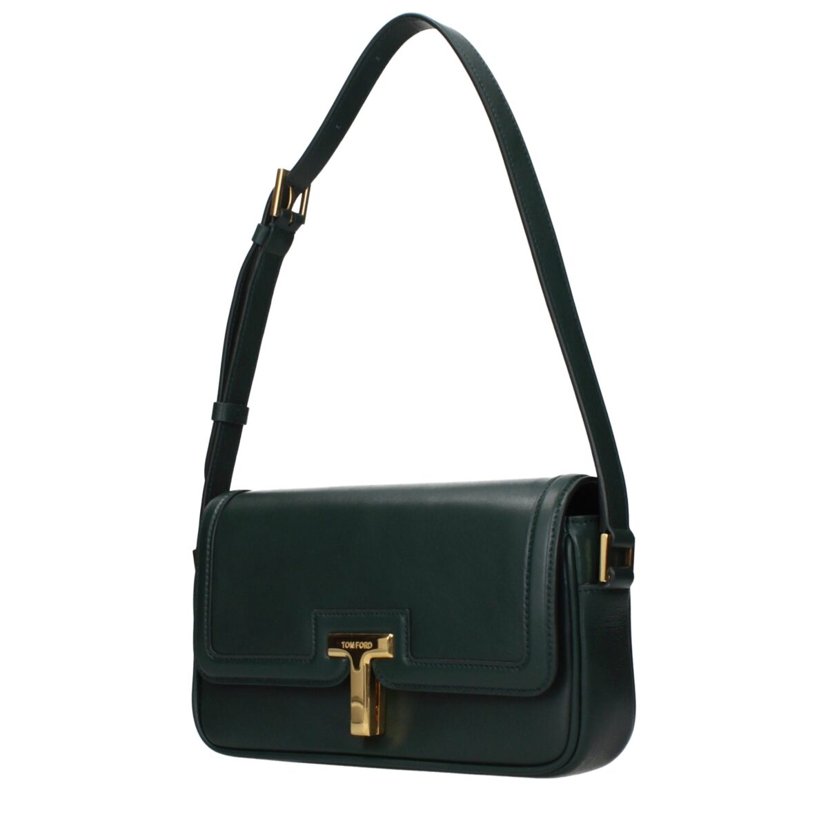 Tom Ford Green Leather Shoulder Bag - Image 2