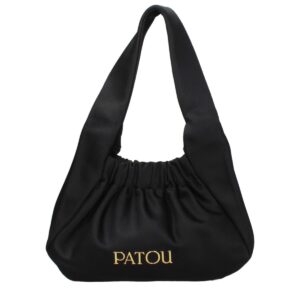 Patou Black Fabric Handbag