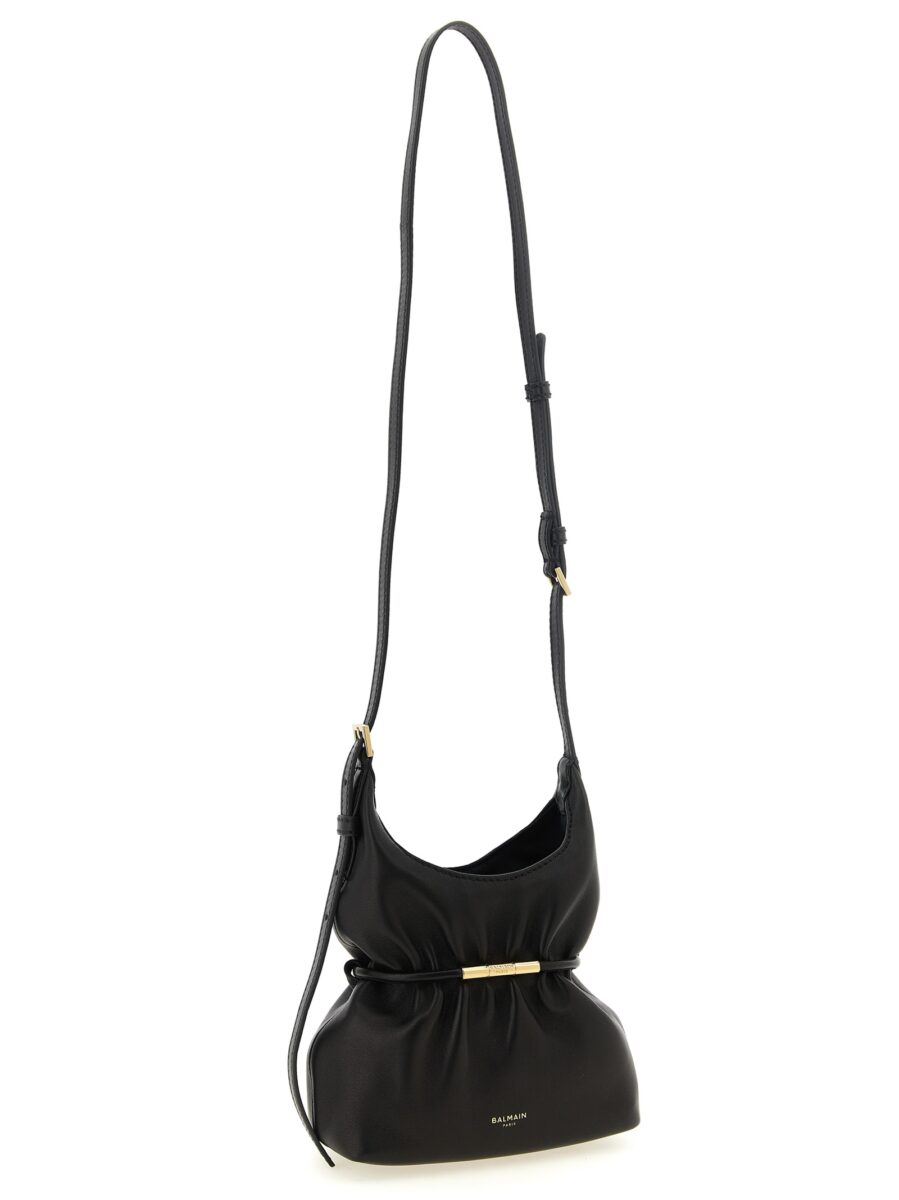 Balmain Black Lamb Leather Handbag - Image 3