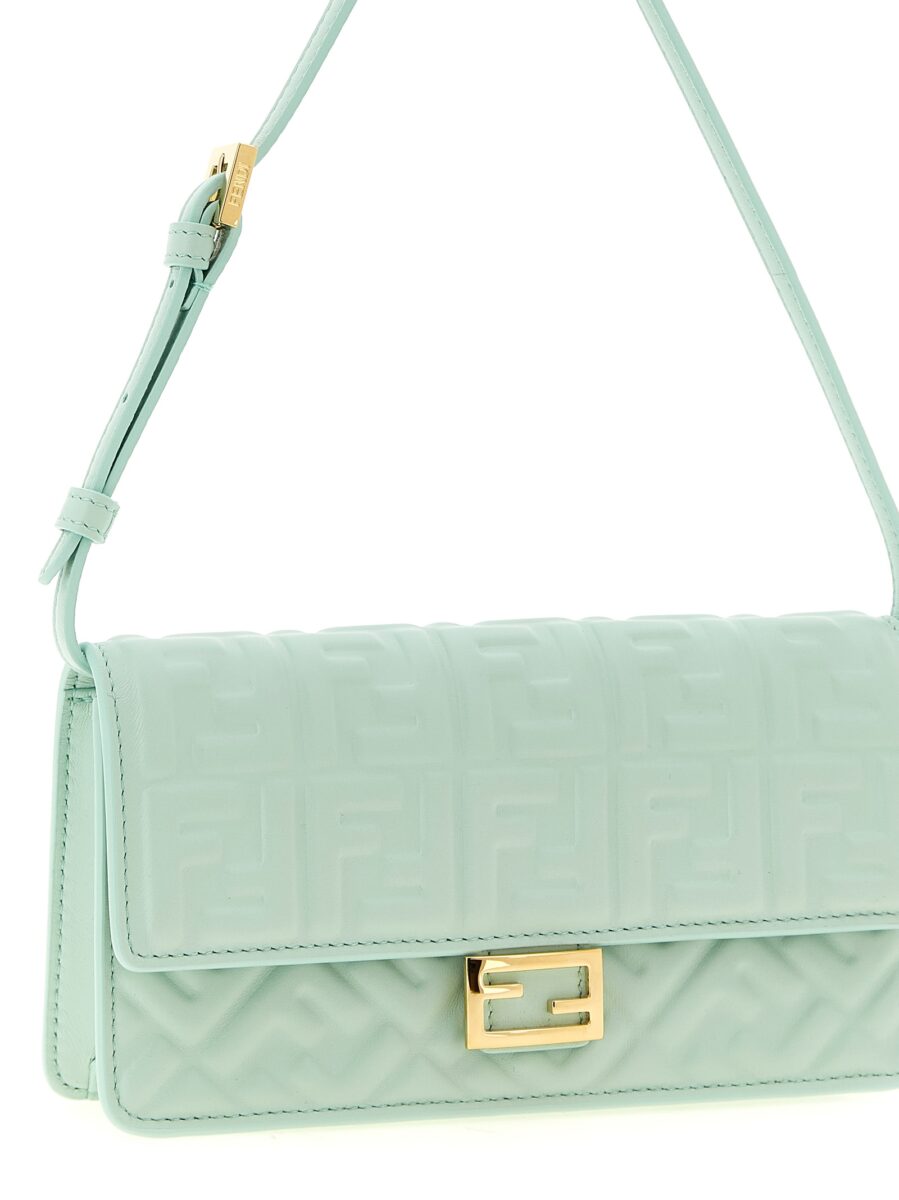 Fendi Bicolor Lamb Leather Shoulder Bag - Image 3