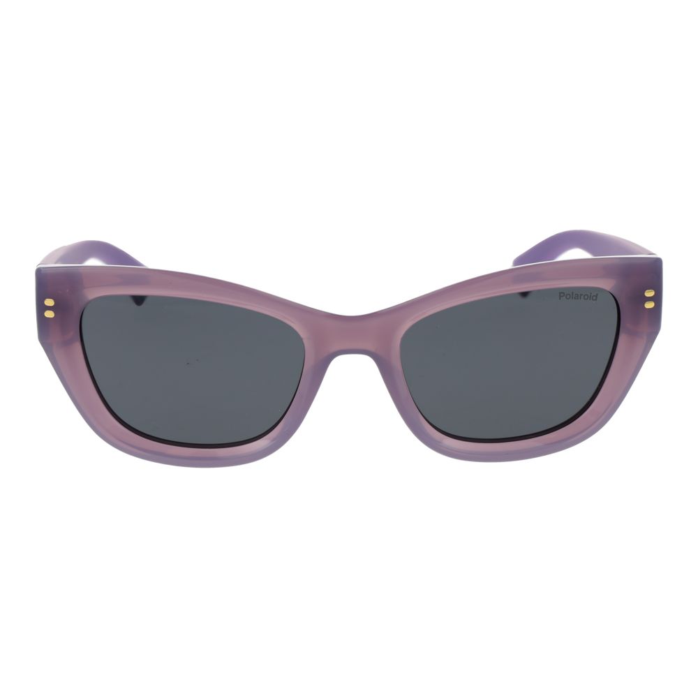 Polaroid Purple Plastic Sunglasses - Image 2