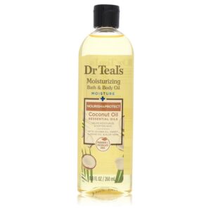 Dr Teal's Moisturizing Bath & Body Oil by Dr Teal's - Nourishing Coconut Oil with Essensial Oils, Jojoba Oil, Sweet Almond Oil and Cocoa Butter 8.8 oz