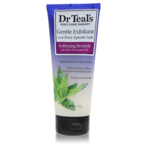 Dr Teal's Gentle Exfoliant With Pure Epson Salt by Dr Teal's - Gentle Exfoliant with Pure Epsom Salt Softening Remedy with Aloe & Coconut Oil (Unisex) 6 oz