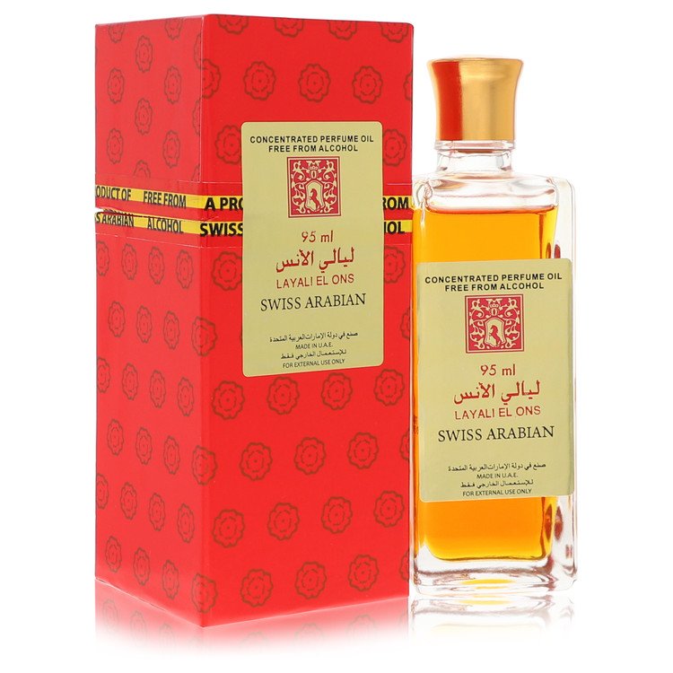 Swiss Arabian Layali El Ons by Swiss Arabian - Concentrated Perfume Oil Free From Alcohol 95 ml