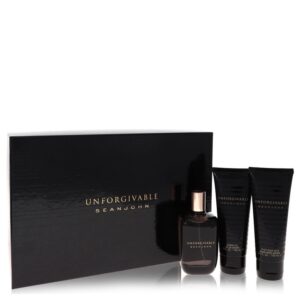 Unforgivable by Sean John - Gift Set -- 4.2 oz Eau De Toilette Spray + 3.4 oz Shower Gel + 3.4 oz After Shave Balm