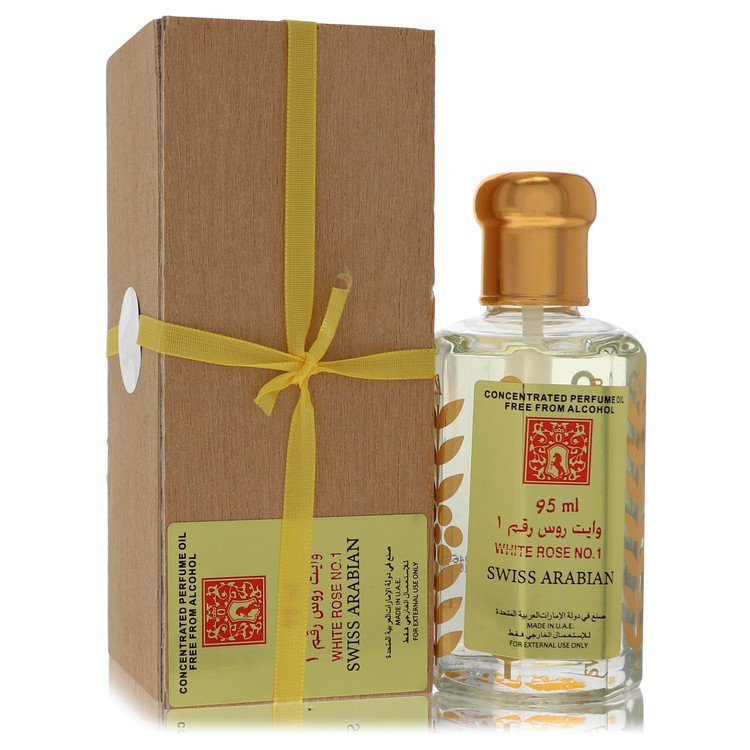 White Rose No 1 by Swiss Arabian - Concentrated Perfume Oil Free From Alcohol (Unisex) 3.21 oz