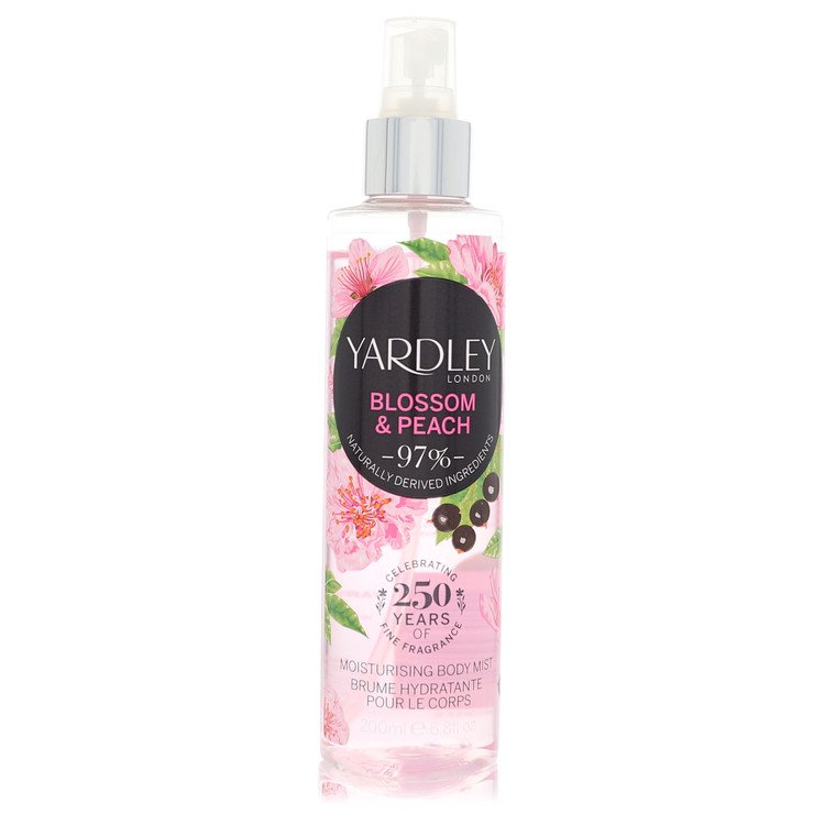 Yardley Blossom & Peach by Yardley London - Moisturizing Body Mist 6.8 oz