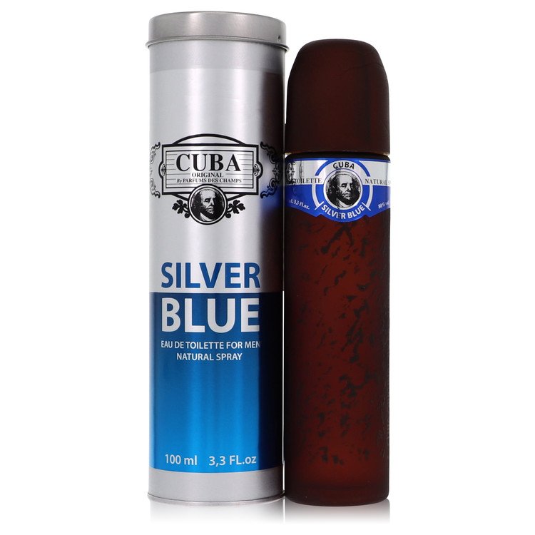 Cuba Silver Blue by Fragluxe - Eau De Toilette Spray 3.3 oz