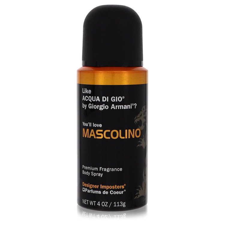 Designer Imposters Mascolino by Parfums De Coeur - Body Spray 4 oz